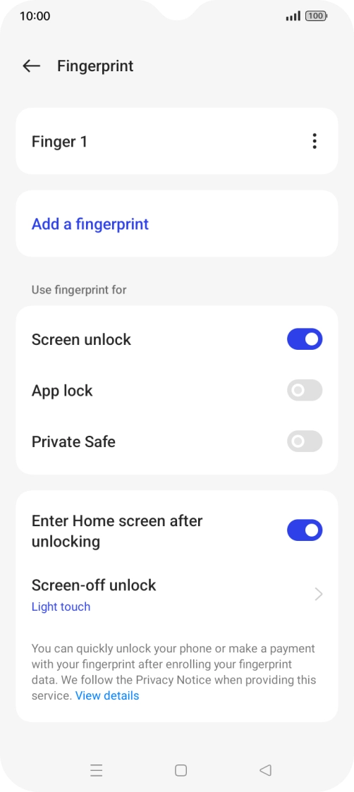 Press the Return key.