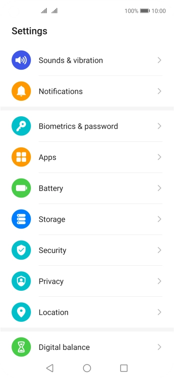 Press Biometrics & password.