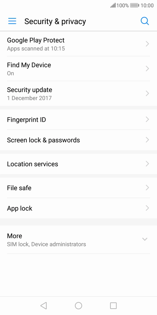 Press Fingerprint ID.