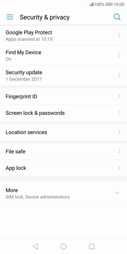 Press Fingerprint ID.