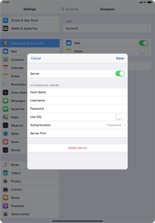 Press Authentication.