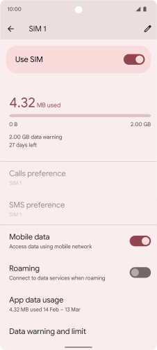The total data usage is displayed.