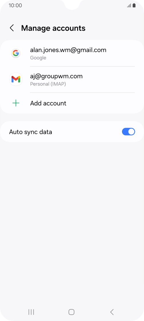 Press the Home key to return to the home screen.