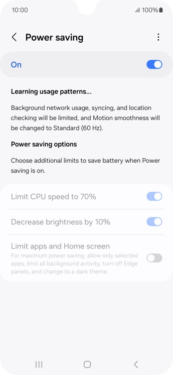 Press the Home key to return to the home screen.