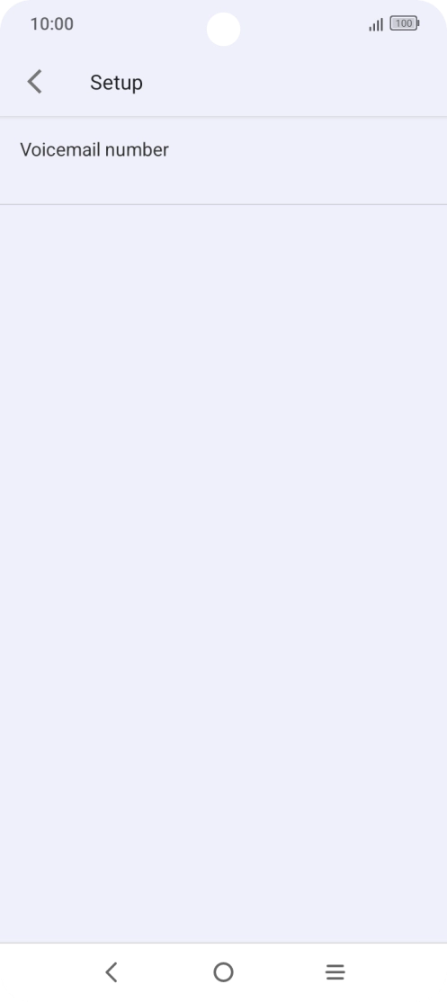 Press Voicemail number.