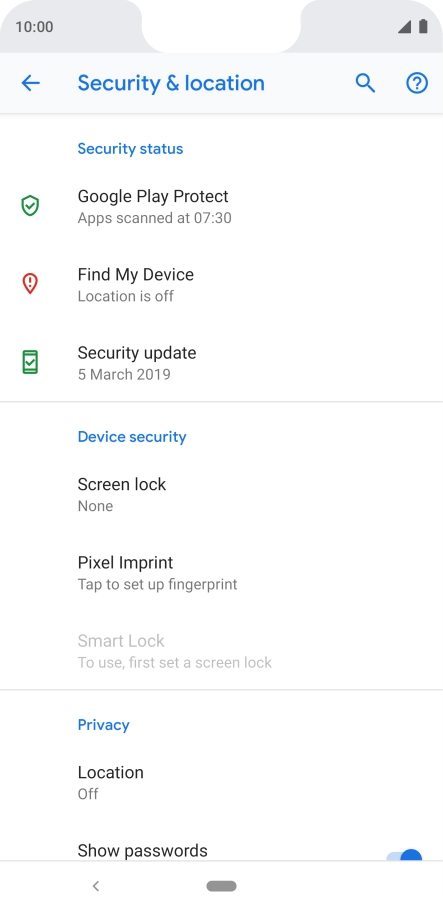 Press the Home key to return to the home screen.