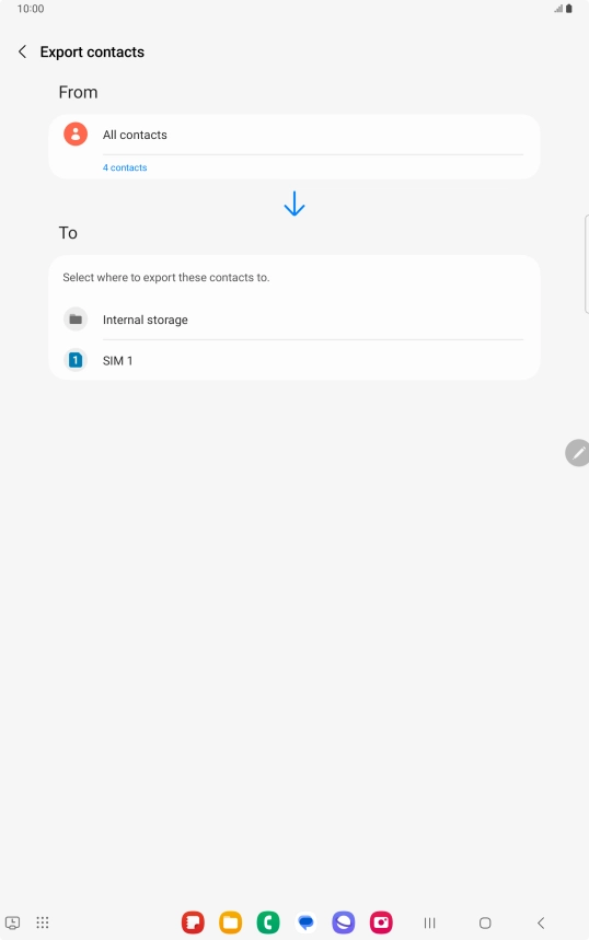 Press the name of the SIM.