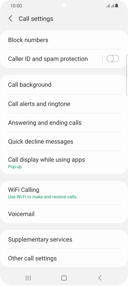 Press WiFi Calling.