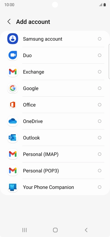 Press Google.