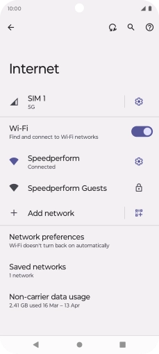 Press the Home key to return to the home screen.