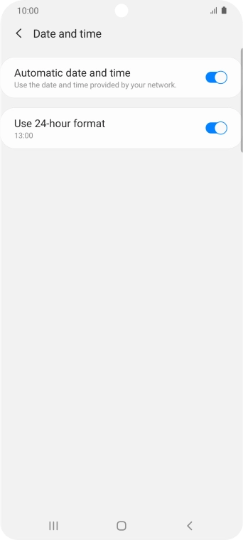 Press the Home key to return to the home screen.