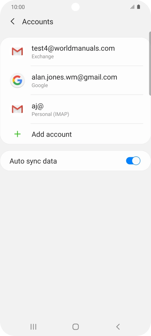 Press the Home key to return to the home screen.