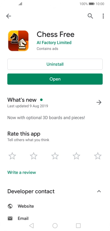 Press the Home key to return to the home screen.