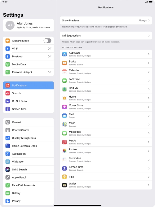 Press Show Previews.