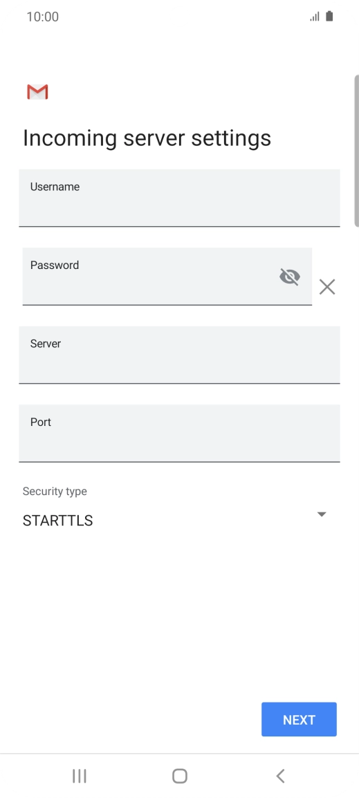 Press the field below 