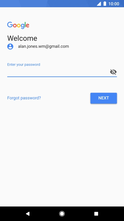 Press the field below 