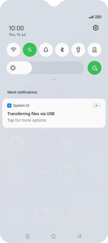 Press Tap for more options.
