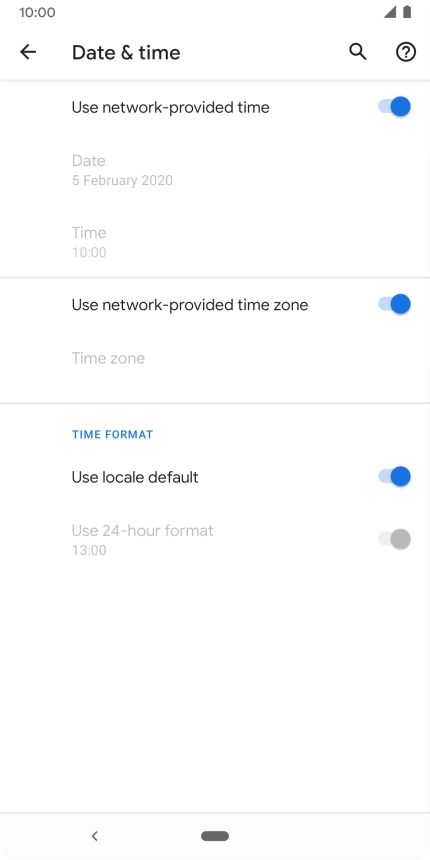 Press the Home key to return to the home screen.