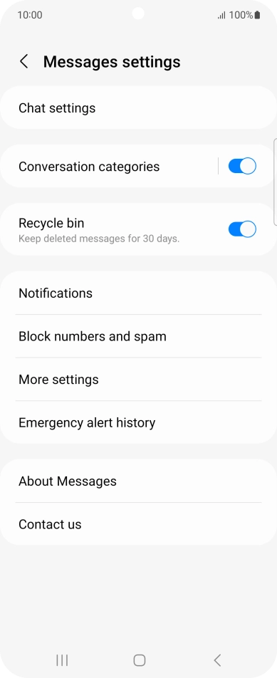 Press More settings.