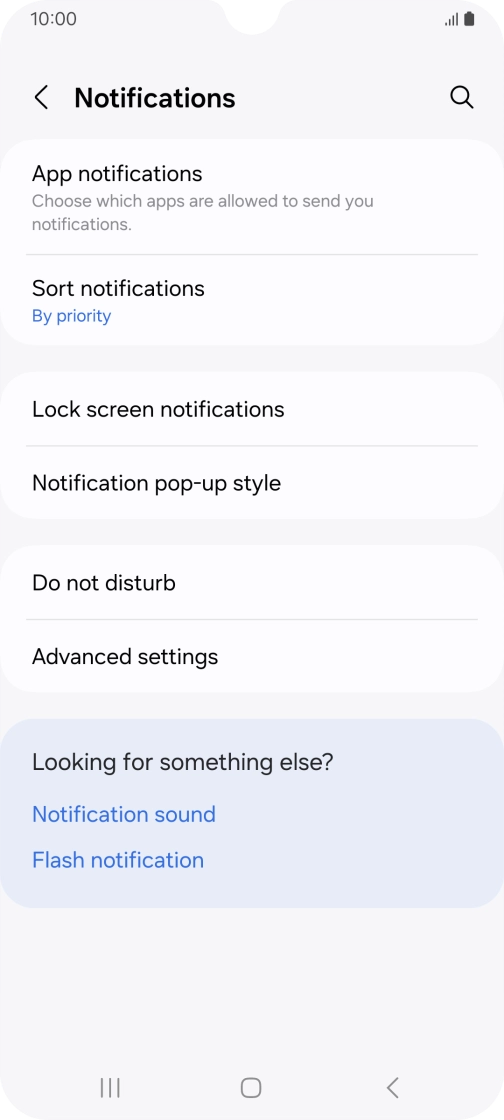 Press App notifications.