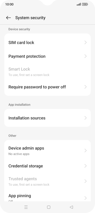 Press SIM card lock.