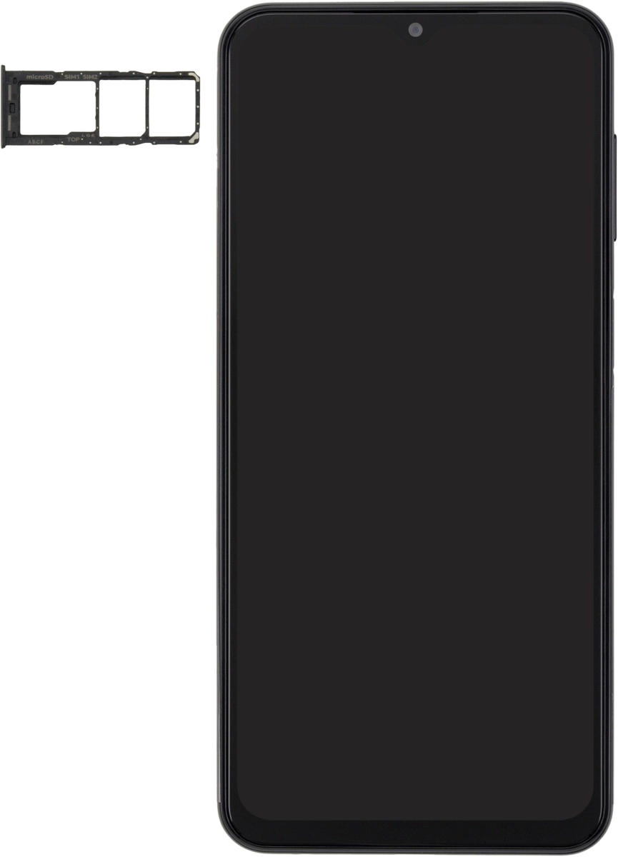 Turn your SIM so the angled corner of the SIM matches the angled corner of the SIM holder and place your SIM in the SIM holder.