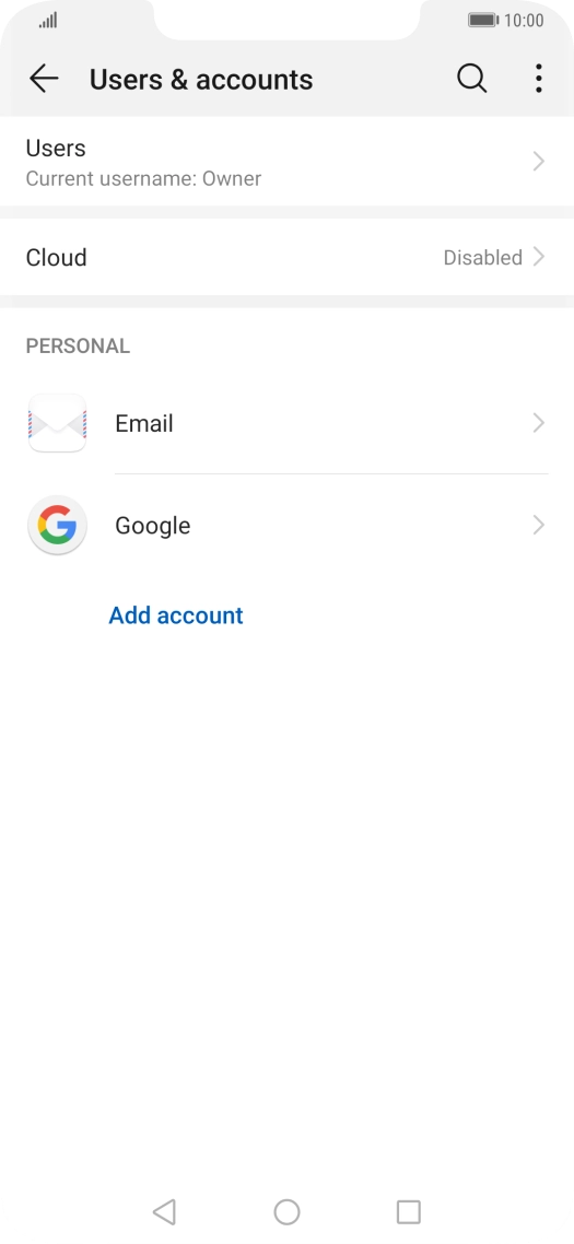 Press the Home key to return to the home screen.