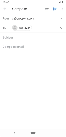 Press Subject and key in the required subject.