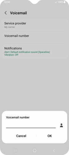 Key in +447953222222 and press OK.