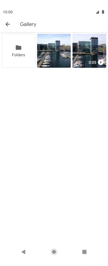 Press Folders and go to the required folder.