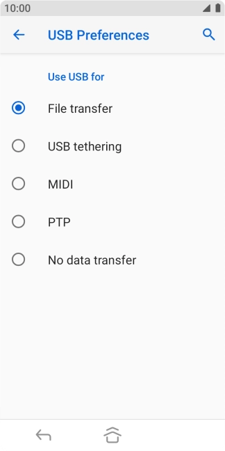 Press File transfer.