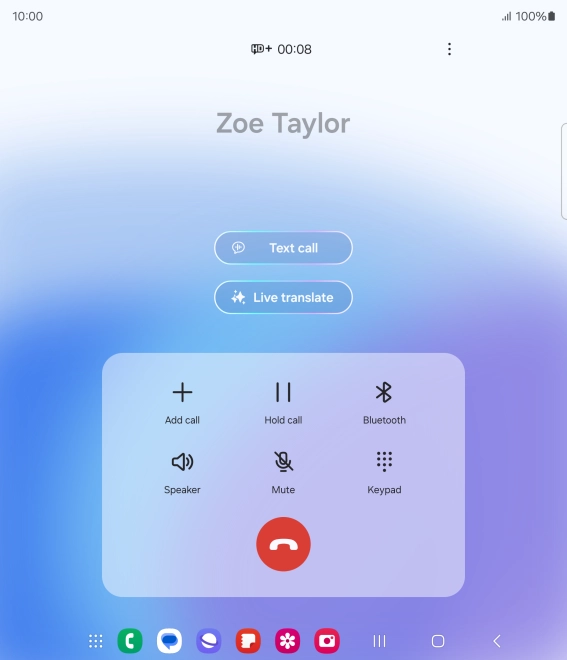 Press Live translate.