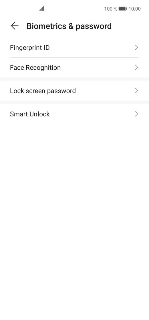 Press Fingerprint ID.