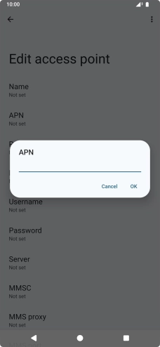 Key in everywhere and press OK.