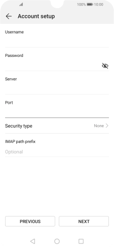 Press Security type.