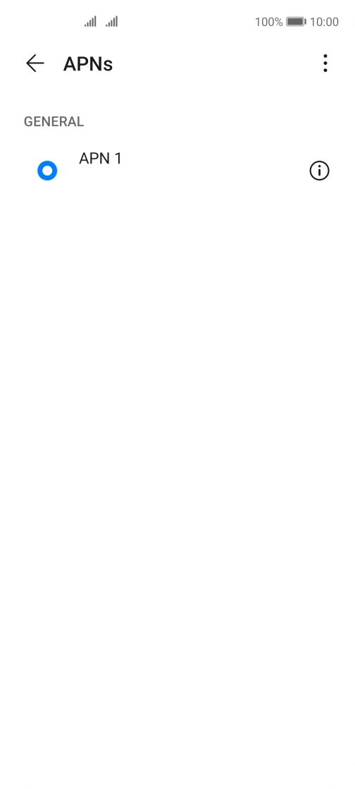 Press the menu icon.