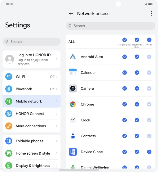 Press the field in the 