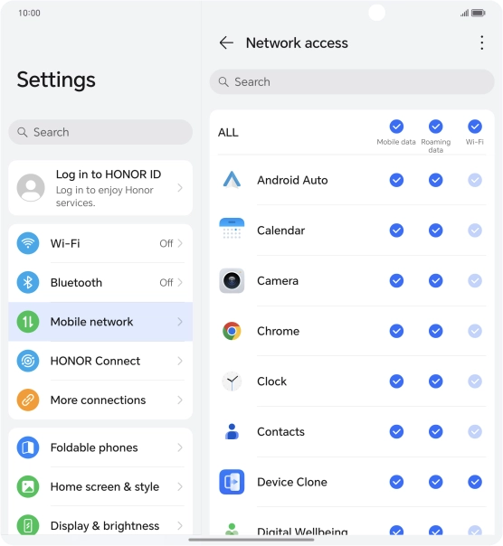 Press the field in the 