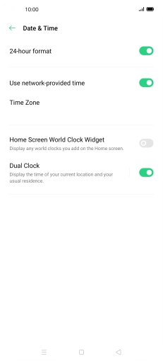 Press the Home key to return to the home screen.