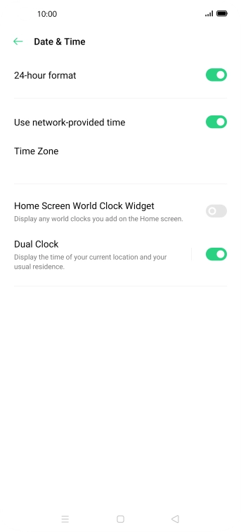 Press the Home key to return to the home screen.