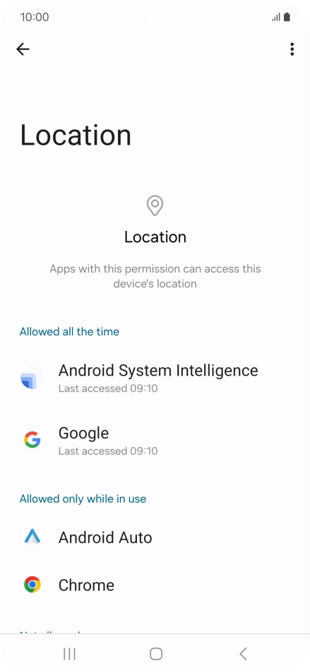 Press the required app.