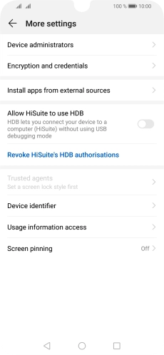 Press Encryption and credentials.