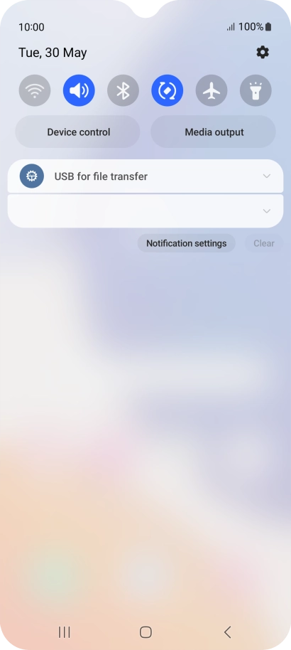 Press the drop down list.