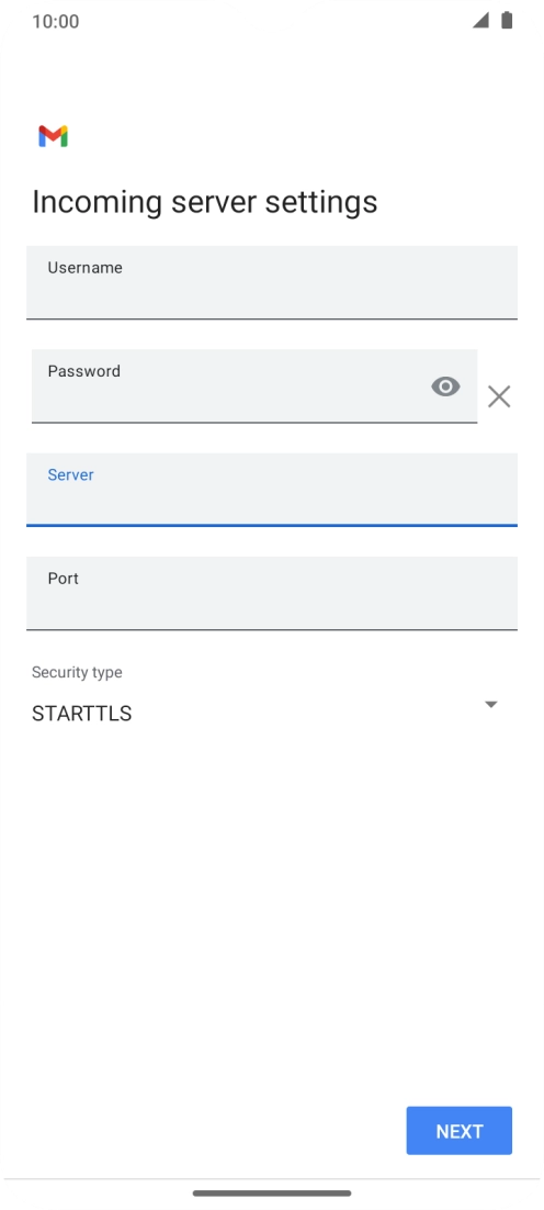 Press the field below 