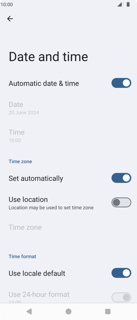 Press the Home key to return to the home screen.