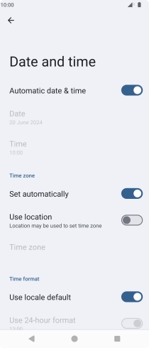 Press the Home key to return to the home screen.