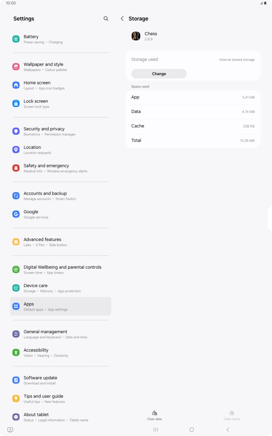 Press the Home key to return to the home screen.