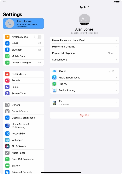 Slide your finger upwards starting from the bottom of the screen to return to the home screen.
