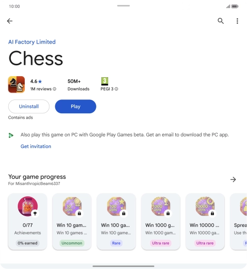 Press Uninstall.