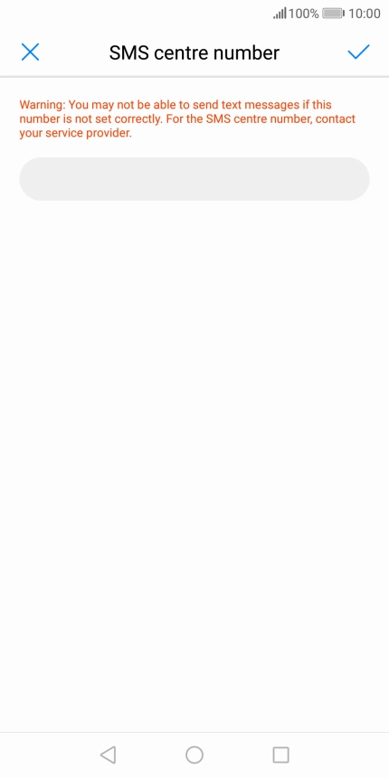 Key in +447958879879 and press the save icon.